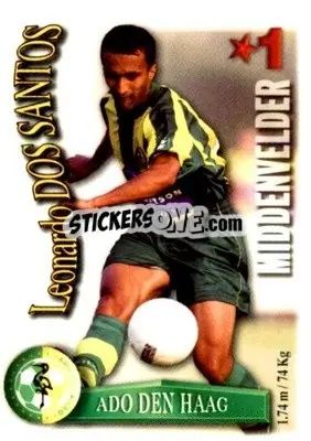 Sticker Leonardo Dos Santos - All Stars Eredivisie 2003-2004 - Magicboxint