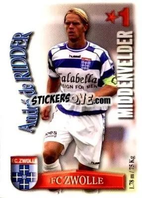 Sticker André de Ridder - All Stars Eredivisie 2003-2004 - Magicboxint
