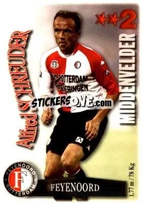 Sticker Alfred Schreuder - All Stars Eredivisie 2003-2004 - Magicboxint