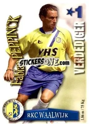 Cromo Fabian Peppinck - All Stars Eredivisie 2003-2004 - Magicboxint