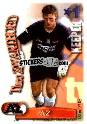 Sticker Theo Zwarthoed - All Stars Eredivisie 2003-2004 - Magicboxint