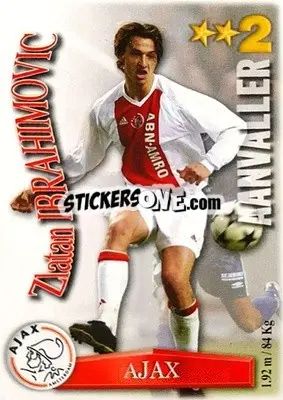 Sticker Zlatan Ibrahimovic - All Stars Eredivisie 2003-2004 n. 322 - Magicboxint