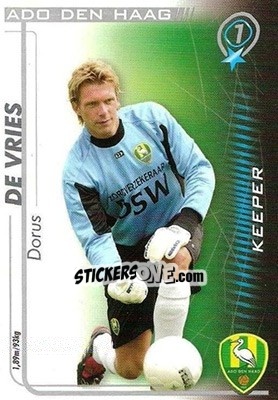 Sticker Dorus de Vries - All Stars Eredivisie 2005-2006 - Magicboxint