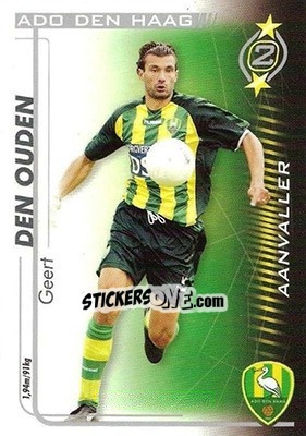 Sticker Geert den Ouden - All Stars Eredivisie 2005-2006 - Magicboxint