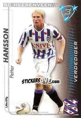 Cromo Petter Hansson - All Stars Eredivisie 2005-2006 - Magicboxint