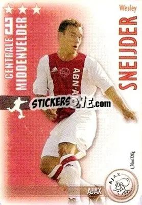 Sticker Wesley Sneijder - All Stars Eredivisie 2006-2007 - Magicboxint