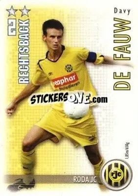 Sticker Davy De Fauw - All Stars Eredivisie 2006-2007 - Magicboxint