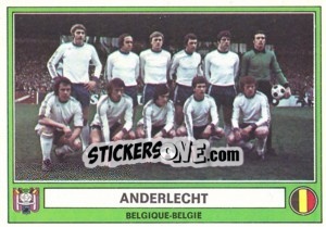 Cromo Anderlecht(Team) - Euro Football 78 - Panini