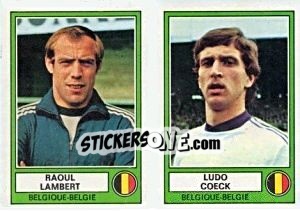 Figurina Lambert/Coeck - Euro Football 78 - Panini