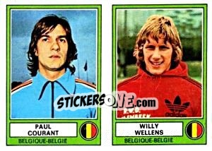 Sticker Courant/Wellens - Euro Football 78 - Panini