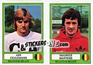 Figurina Ceulemans/Martens - Euro Football 78 - Panini