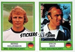 Sticker Hölzenbein/Beer - Euro Football 78 - Panini