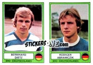 Sticker Dietz/Abramczik - Euro Football 78 - Panini