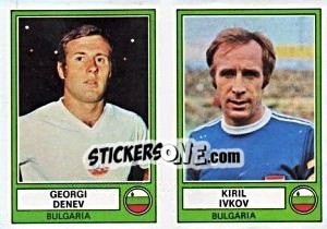 Sticker Denev/Ivkov - Euro Football 78 - Panini
