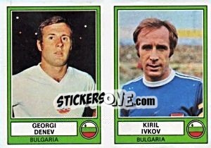 Figurina Denev/Ivkov - Euro Football 78 - Panini