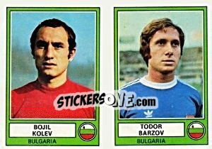 Figurina Kolev/Barzov - Euro Football 78 - Panini