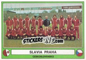 Cromo Slavia Praha(Team) - Euro Football 78 - Panini