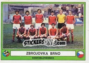 Cromo Zbrojovka Brno(Team) - Euro Football 78 - Panini