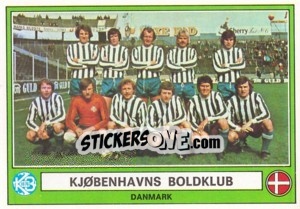 Sticker Kjobenhavns Boldklub(Team) - Euro Football 78 - Panini