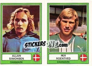 Sticker Simonsen/Roentved - Euro Football 78 - Panini
