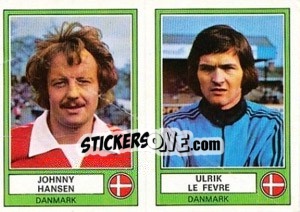 Figurina Hansen/Le Fevre - Euro Football 78 - Panini