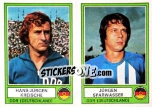 Figurina Kreische/Sparwasser - Euro Football 78 - Panini