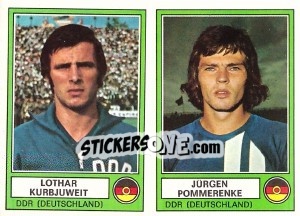 Figurina Kurbjuweit/Pommerenke - Euro Football 78 - Panini