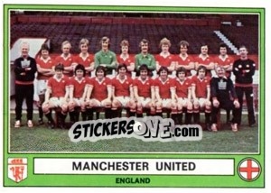 Sticker Manchester United(Team) - Euro Football 78 - Panini