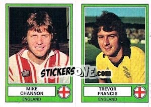 Figurina Channon/Francis - Euro Football 78 - Panini