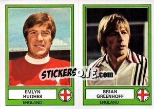 Sticker Hughes/Greenhoff - Euro Football 78 - Panini