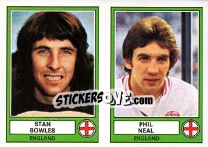 Cromo Bowles/Neal - Euro Football 78 - Panini