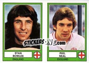 Figurina Bowles/Neal - Euro Football 78 - Panini