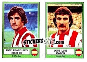 Figurina Rojo/Capon - Euro Football 78 - Panini