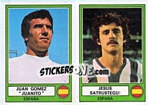Sticker Juanito/Satrustegui - Euro Football 78 - Panini