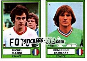 Sticker Platini/Bathenay - Euro Football 78 - Panini