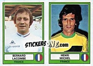 Figurina Lacombe/Michel - Euro Football 78 - Panini