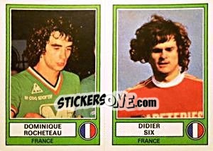 Sticker Rocheteau/Six - Euro Football 78 - Panini