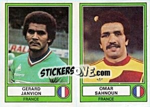 Sticker Janvion/Sahnoun - Euro Football 78 - Panini