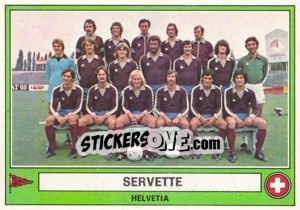 Sticker Servette(Team) - Euro Football 78 - Panini