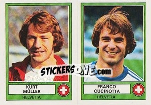 Figurina Muller/Cucinotta - Euro Football 78 - Panini