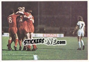 Sticker Liverpool-Borussia Mönchengladbach(moments of game) - Euro Football 78 n. 129 - Panini