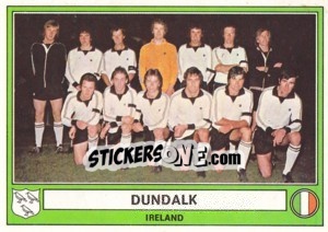 Cromo Dundulk(Team) - Euro Football 78 - Panini