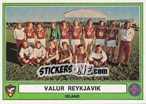 Cromo Valur Reykjavik(Team) - Euro Football 78 - Panini