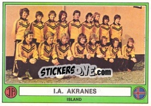 Cromo I.A. Akranes(Team) - Euro Football 78 - Panini