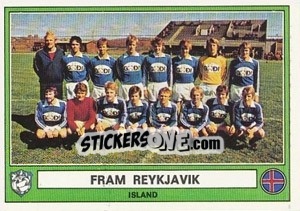 Sticker Fram Reykjavik(Team) - Euro Football 78 n. 140 - Panini