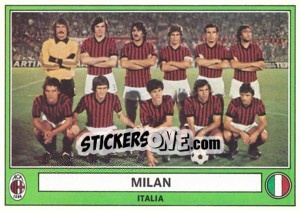 Figurina Milan(Team) - Euro Football 78 - Panini