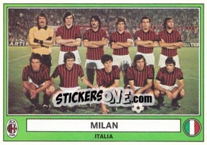 Sticker Milan(Team) - Euro Football 78 n. 142 - Panini