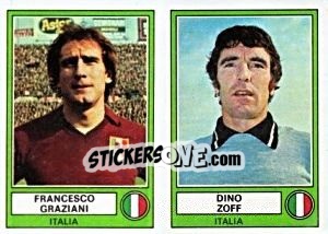 Cromo Graziani/Zoff - Euro Football 78 - Panini