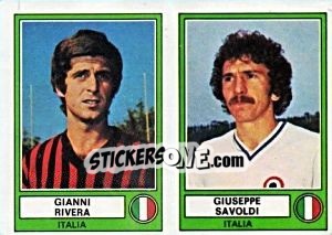 Sticker Rivera/Savoldi - Euro Football 78 - Panini