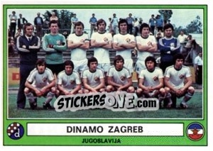 Cromo Dinamo Zagreb(Team) - Euro Football 78 - Panini